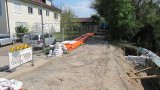 Bachbrücke im Bau 90