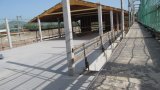 Hier entsteht eine Pergola