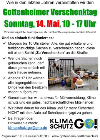 Plakat Verschenktag 2023