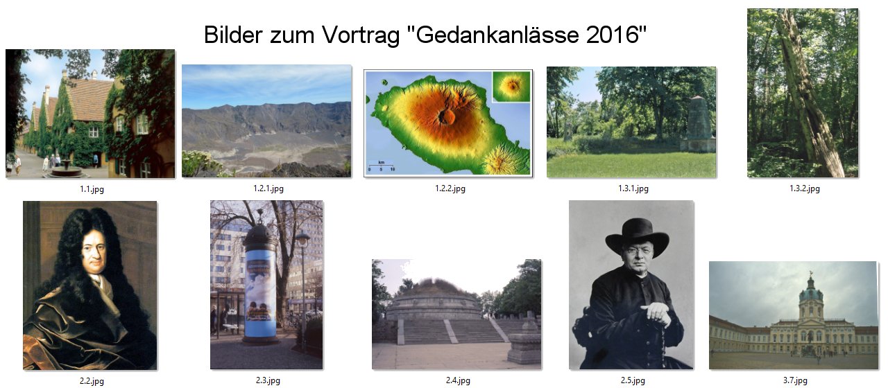 Gedenkanlässe 2016