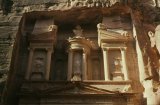 Petra: Khasane Feiraun (Schatzhaus des Pharao) oberes Stockwerk, Foto: Bammert