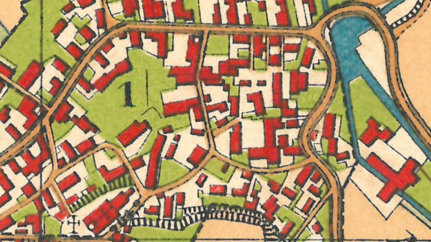 1883 Ausschnitt Ortskern