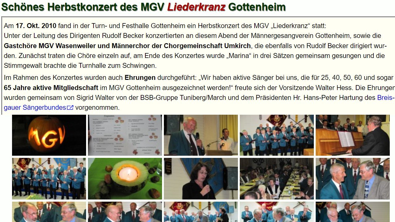 Weiter zu Herbstkonzert