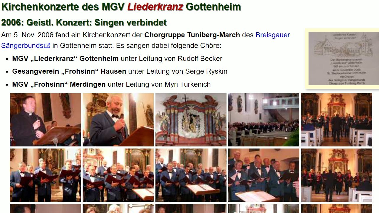 Weiter zu Kirchenkonzert