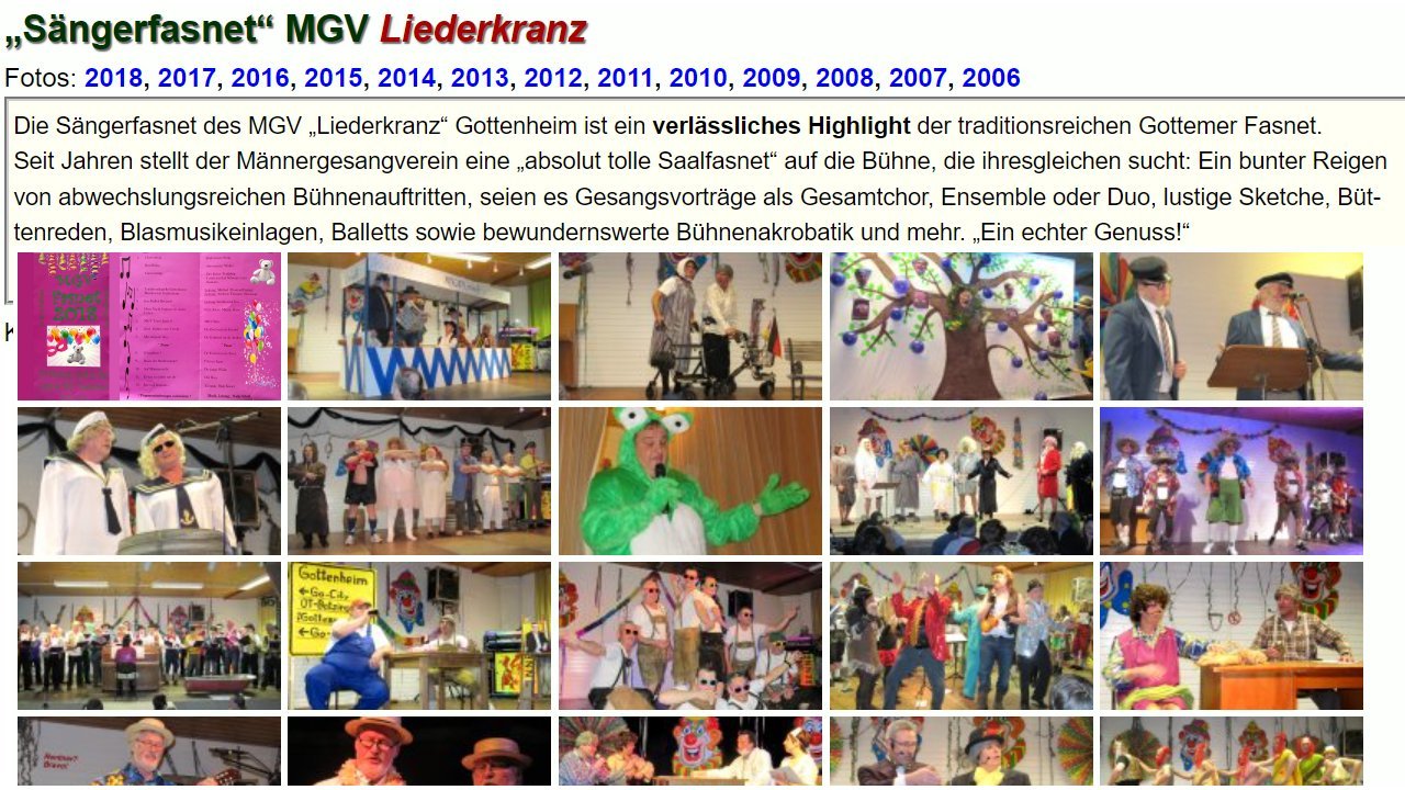 Weiter zu Saengerfasnet